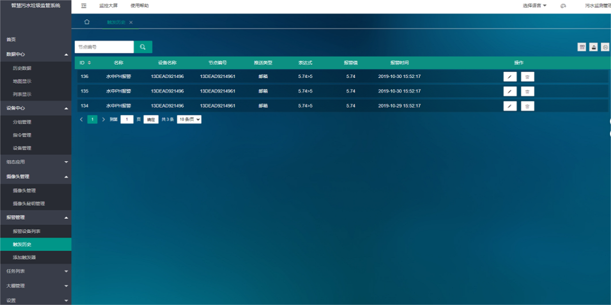 智慧污水垃圾监管系统